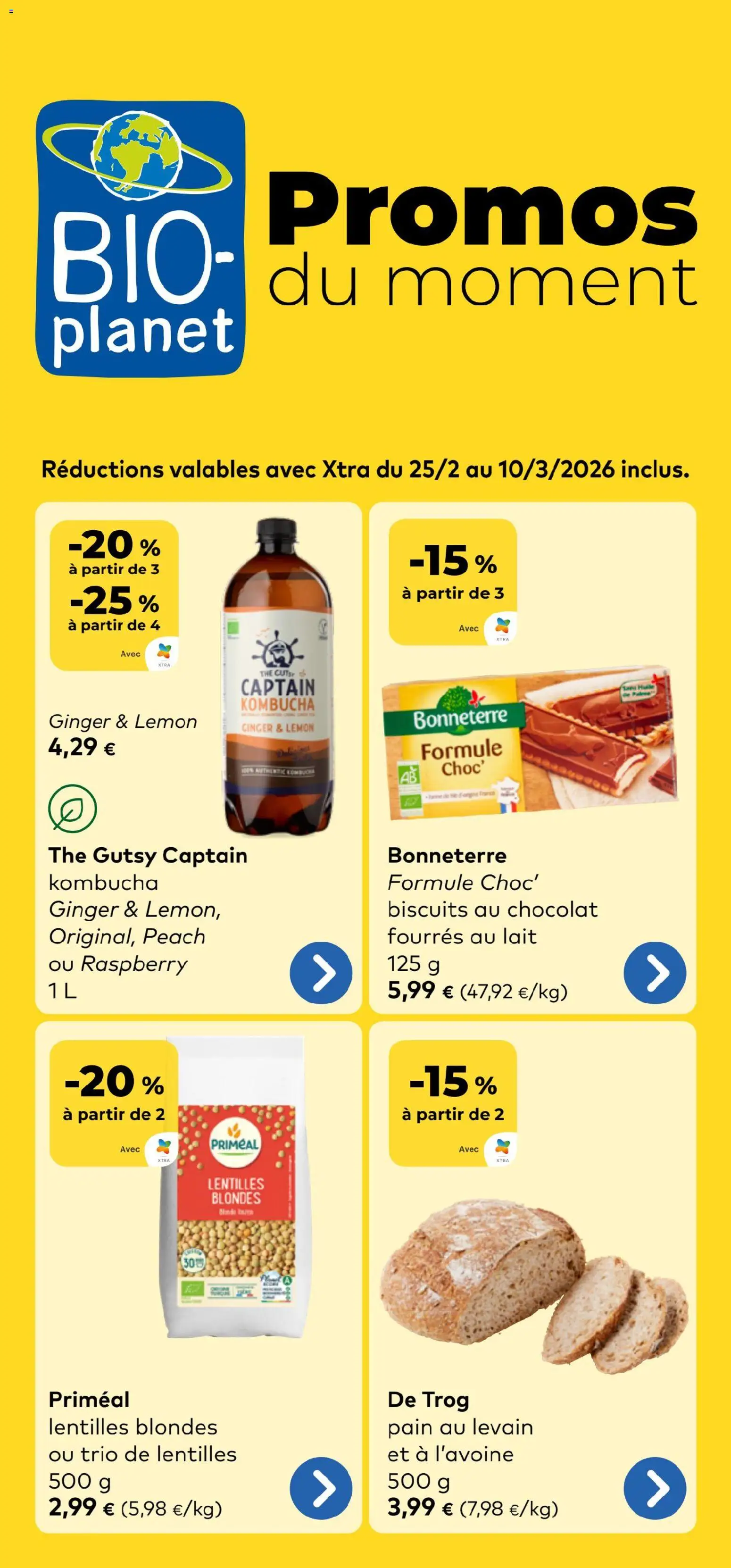 Voorbeeld van Publicité van winkel BioPlanet geldig vanaf 25/02/2026