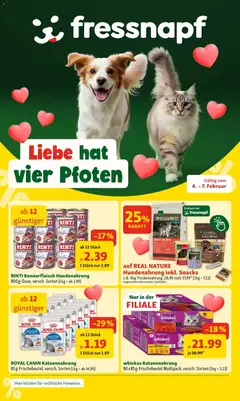 Vorschau der Angebote: Fressnapf St.Veit, Wien, Krems gültig ab 04.02.2026