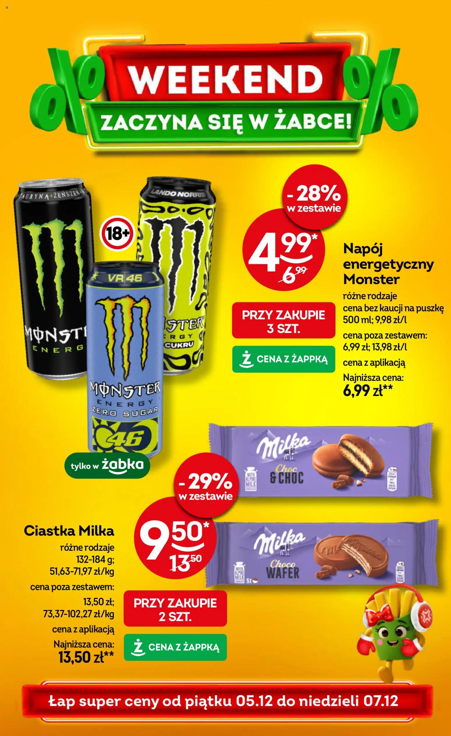 Pogląd gazetki "Weekendowe promocje" ze sklepu Żabka ważnej od 05.12.2025