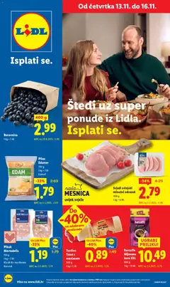 Pregled letka Ponuda trgovine Lidl vrijedi od 13.11.2025