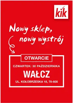 Pogląd gazetki "Wałcz" ze sklepu Kik ważnej od 27.10.2025