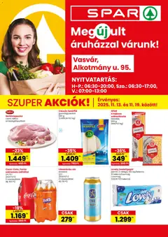 Spar - Vasvár üzlet megújulás megtekintése, amely érvényes 2025.11.13.-től
