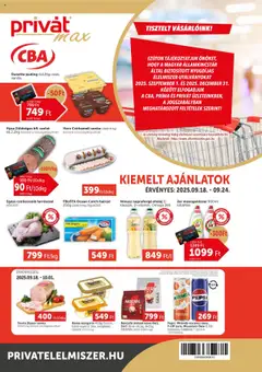 PRIVÁT - Aktuális szórólap MAX megtekintése, amely érvényes 2025.09.18.-től