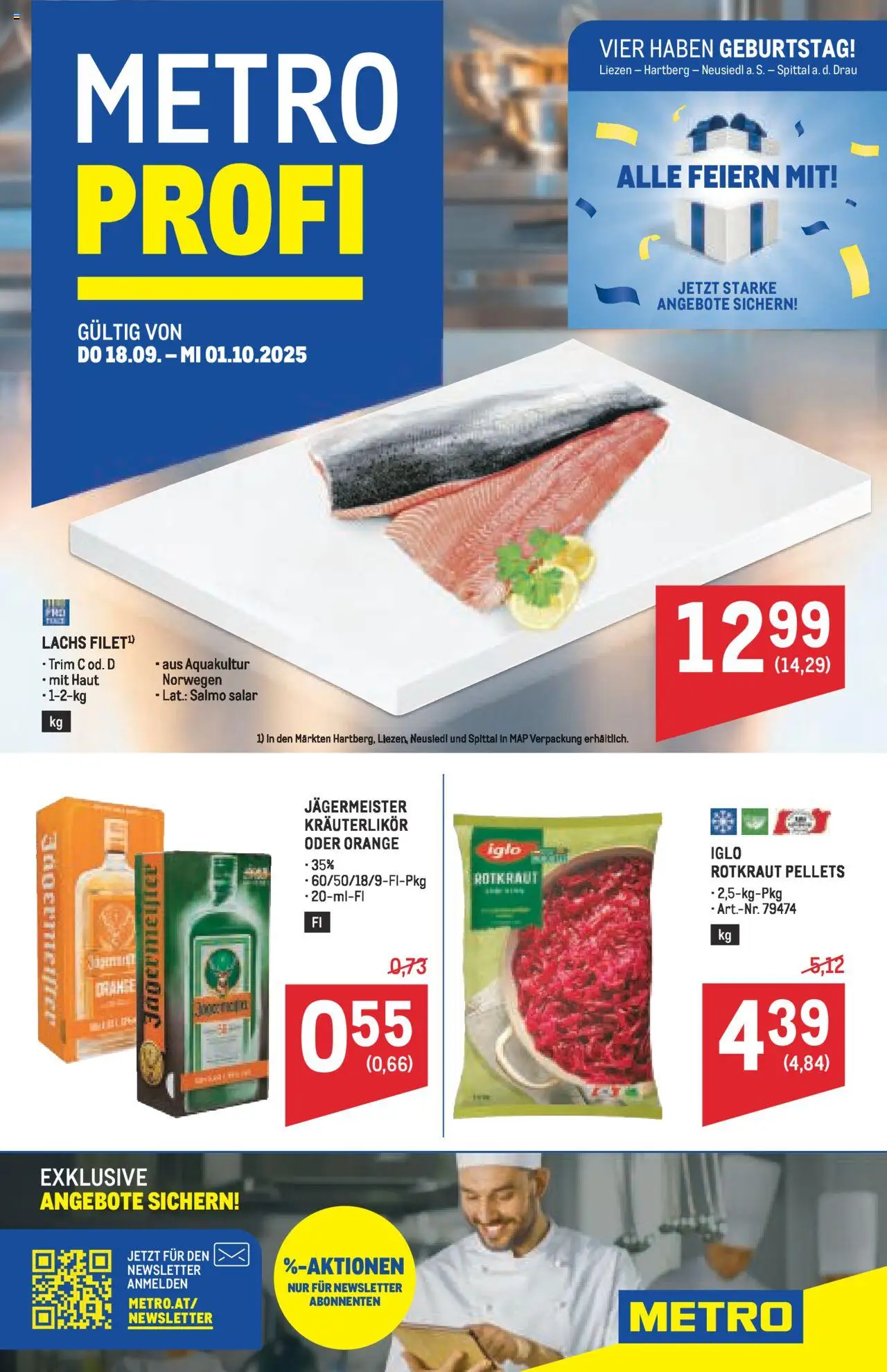  Metro Angebote Profi ab (18.09.2025 - 01.10.2025) - Seite 1 - Kräuterlikör