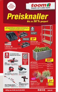Vorschau von dem Prospekt des Geschäftes Toom Baumarkt, gültig ab dem 30.08.2025