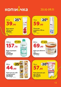 Попередній перегляд каталогу Поточний каталог з магазину Копійочка дійсний від 20.10.2025 | Strana: 13