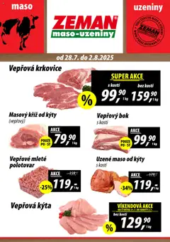 Náhled nabídky: Prodejny Zeman Leták platný od 28.07.2025
