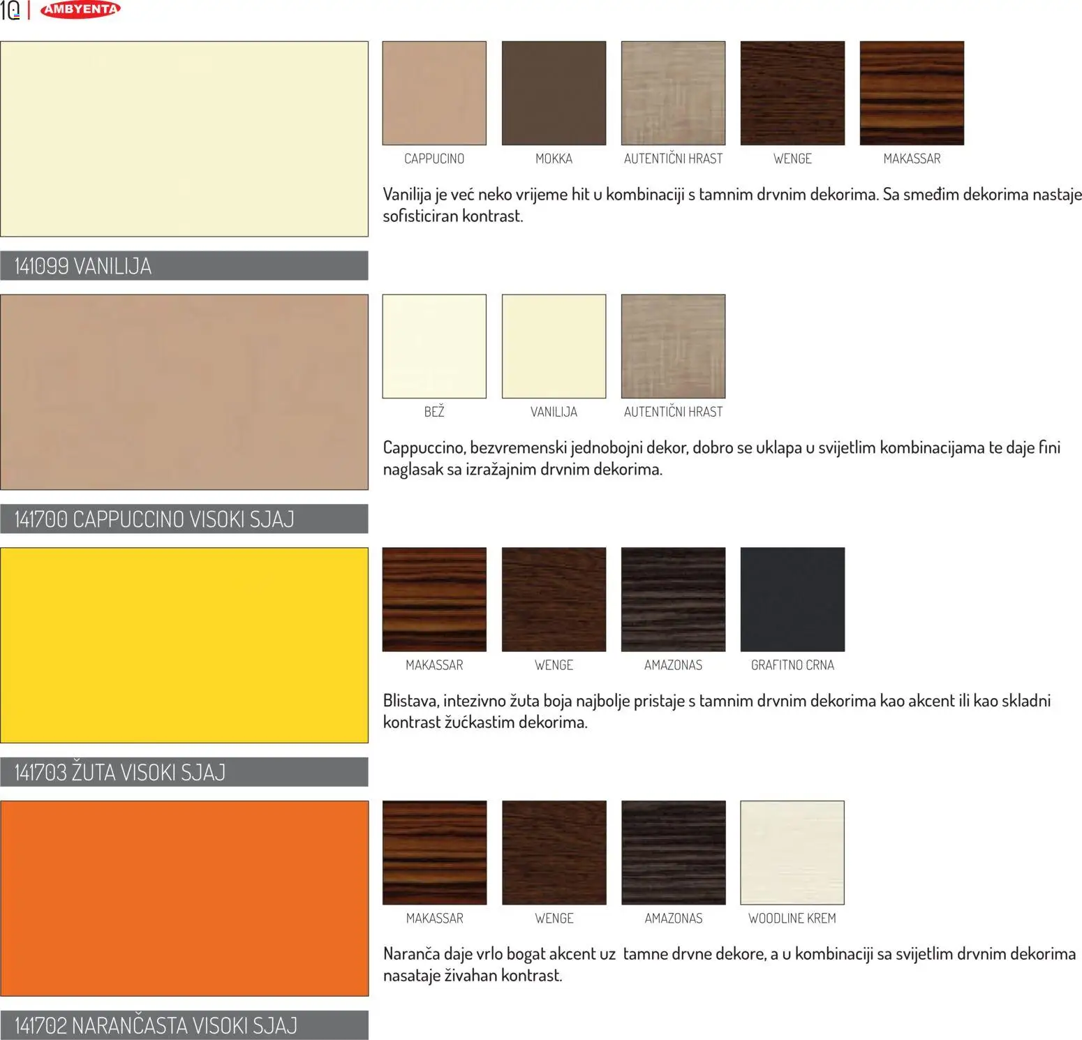 Pregled letka Katalog Preporučeni dekori trgovine AMBYENTA vrijedi od 2025.10.01