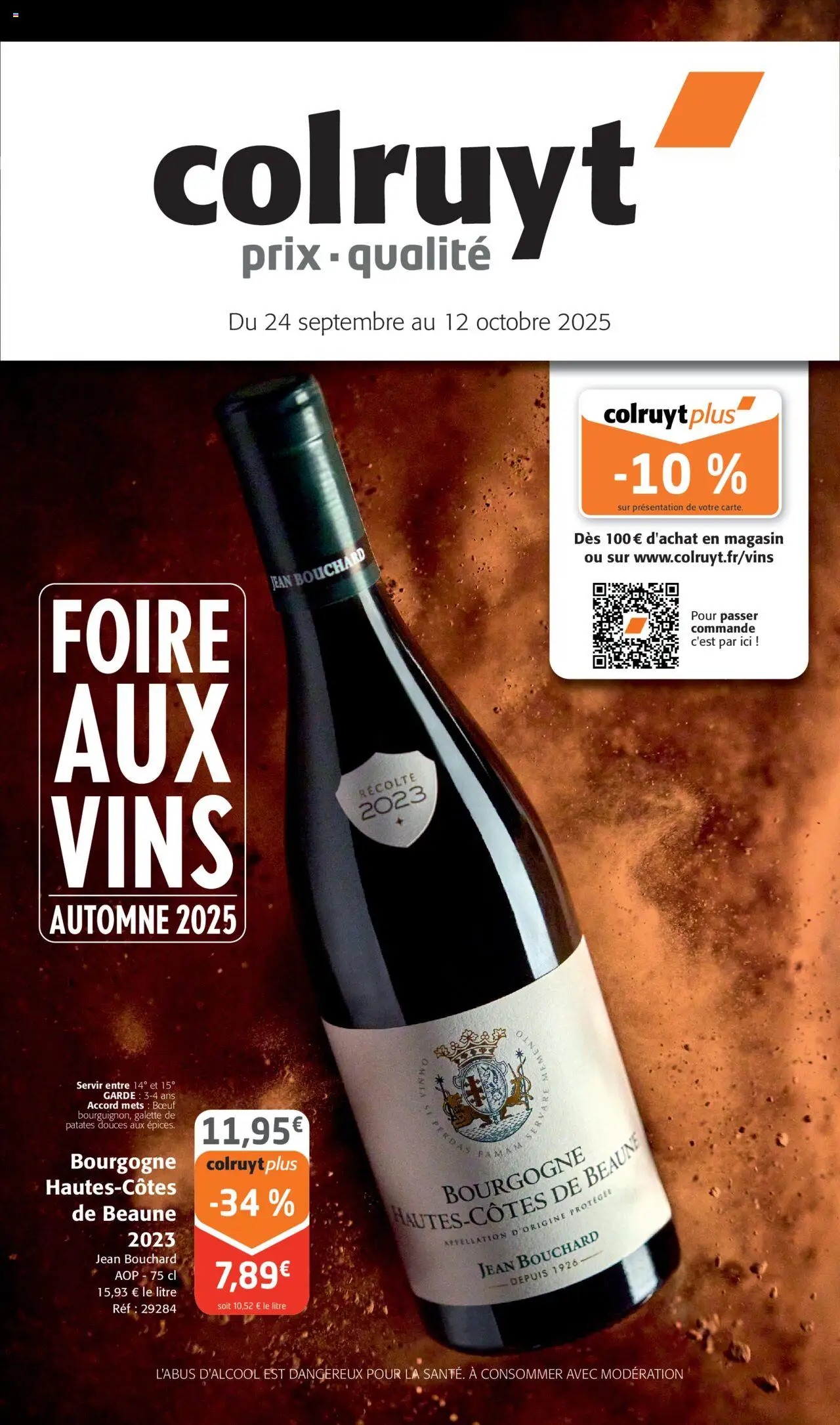 Foire aux vins de la boutique Colruyt valable du 24/09/2025 - Page numéro 1