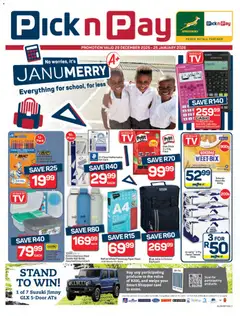 Preview of Pick n Pay flyer valid from 29/12/2025
