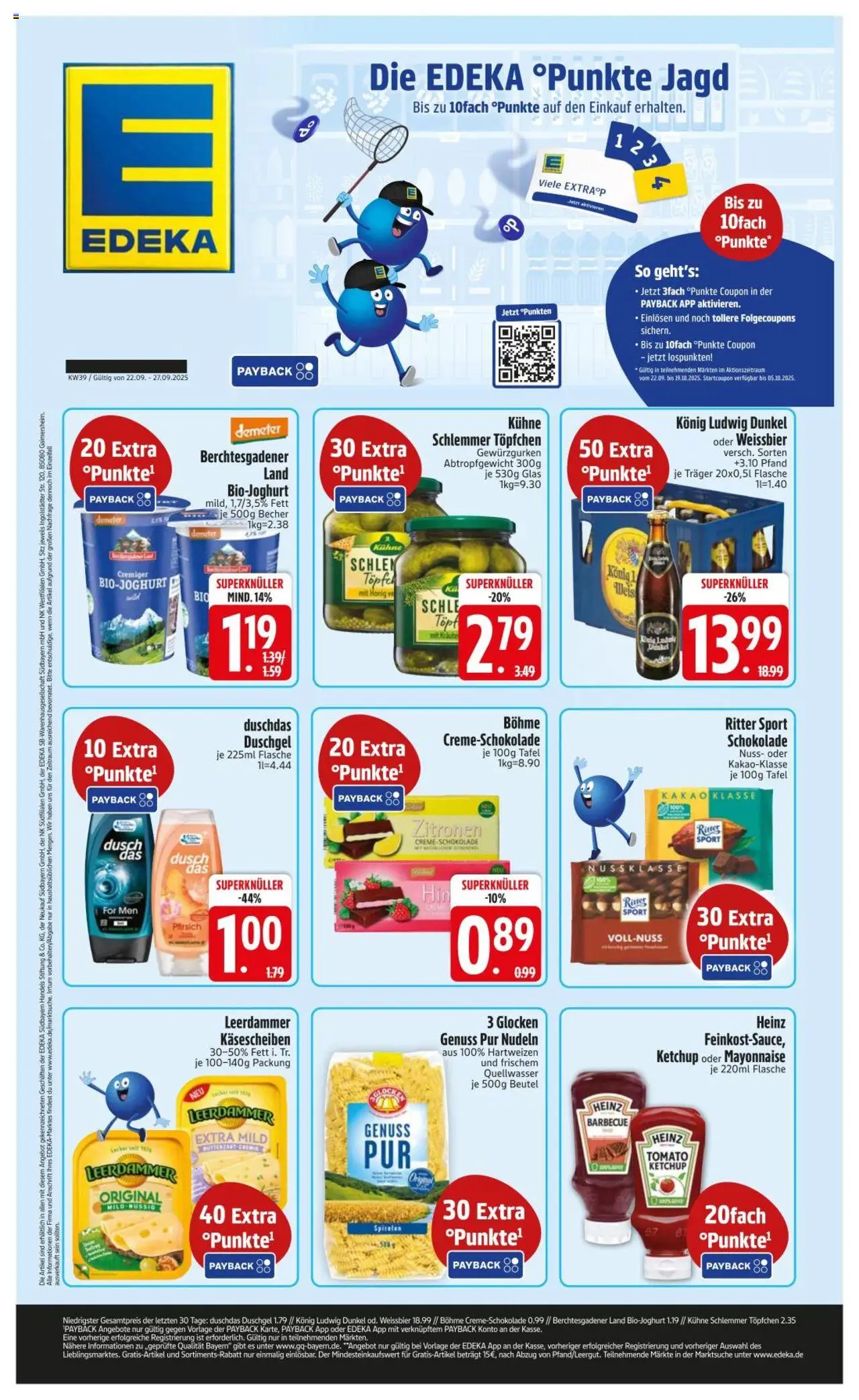Edeka DE shop DE Folder geldig vanaf 22-09-2025 - Paginanummer 1