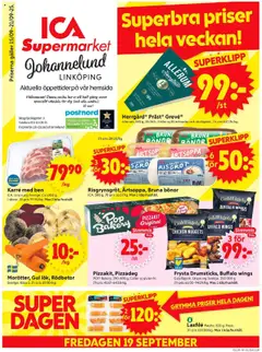 Förhandsgranska reklamblad Linköping från butik ICA Supermarket gäller från 15/09/2025