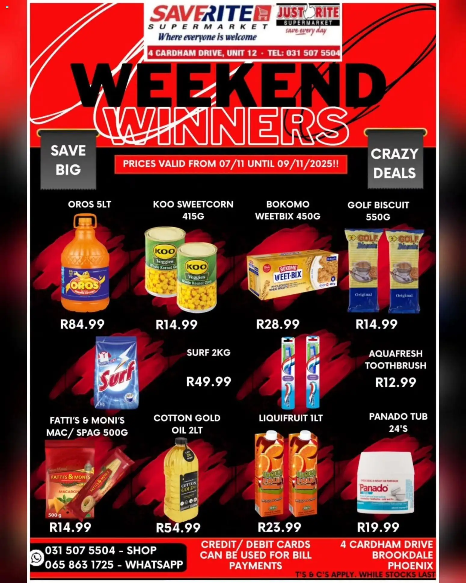 Preview of Saverite flyer valid from 07/11/2025