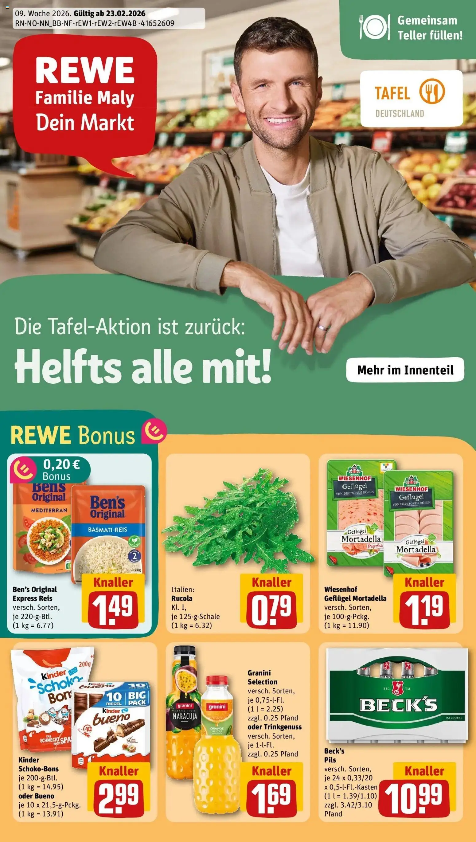 Vorschau von dem Prospekt des Geschäftes Rewe, gültig ab dem 22.02.2026