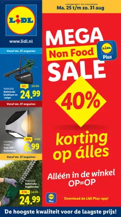 Voorbeeld van Non Food Folder week 35 van winkel Lidl geldig vanaf 25-08-2025