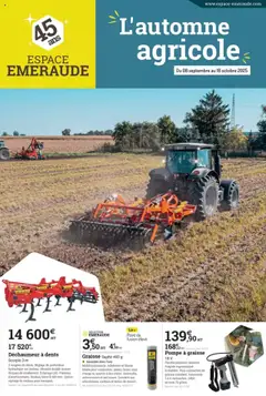 Prévisualisation de Catalogue du magasin Espace Emeraude formulaire valide 08/09/2025