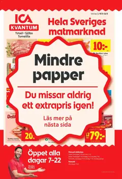 Förhandsgranska reklamblad Ystad från butik ICA Kvantum gäller från 09/03/2026