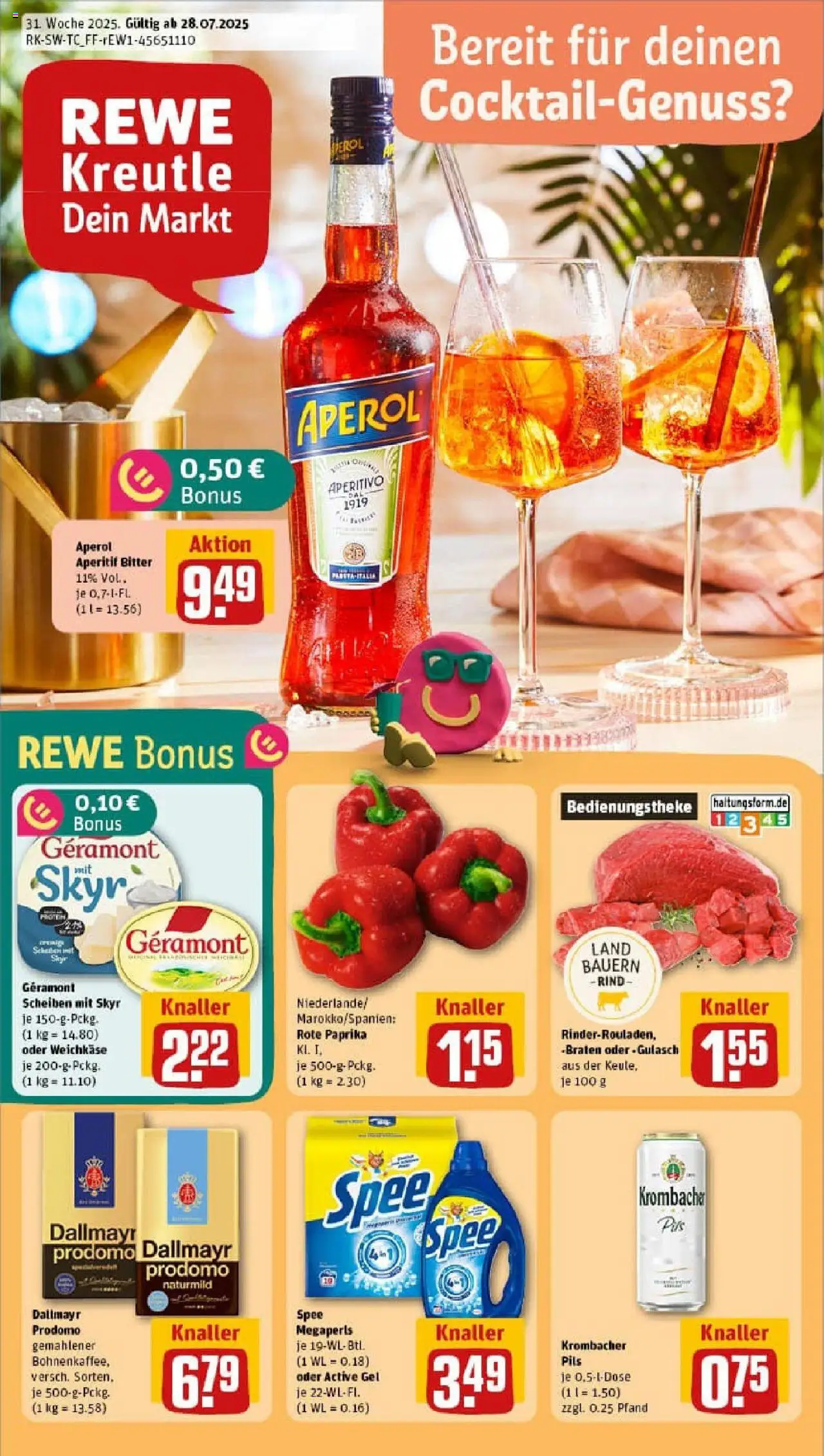 REWE Prospekt ab 27.07.2025 nächste Woche - Prospekt Friedrichshafen	