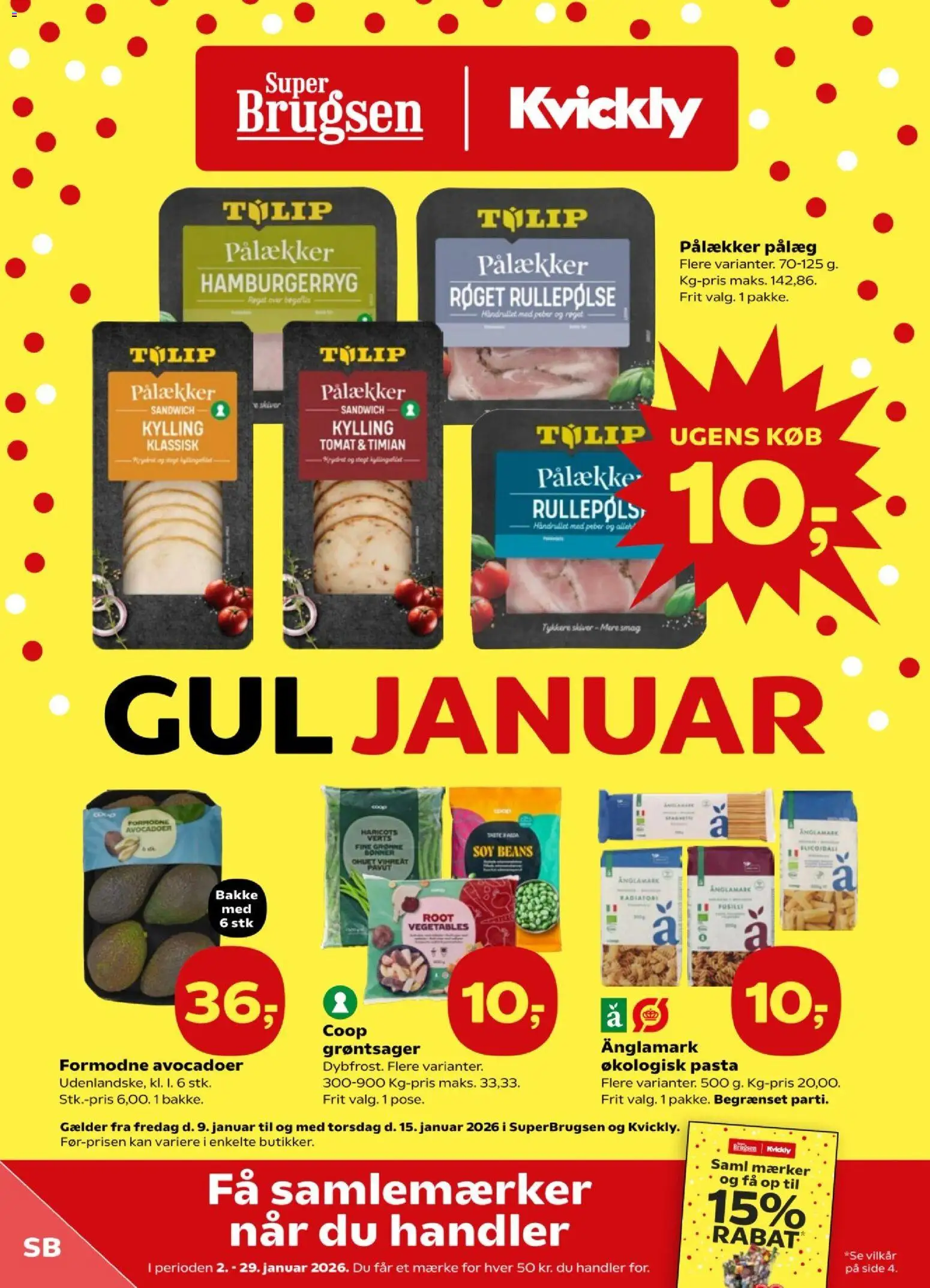 Eksempel på tilbudsavis Tilbudsavis fra butik Super Brugsen gyldig fra 09/01/2026
