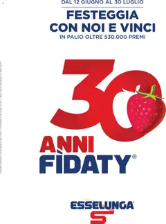 Anteprima dell'opuscolo Volantino Punti Fragola dal negozio Esselunga S valido da 17/07/2025