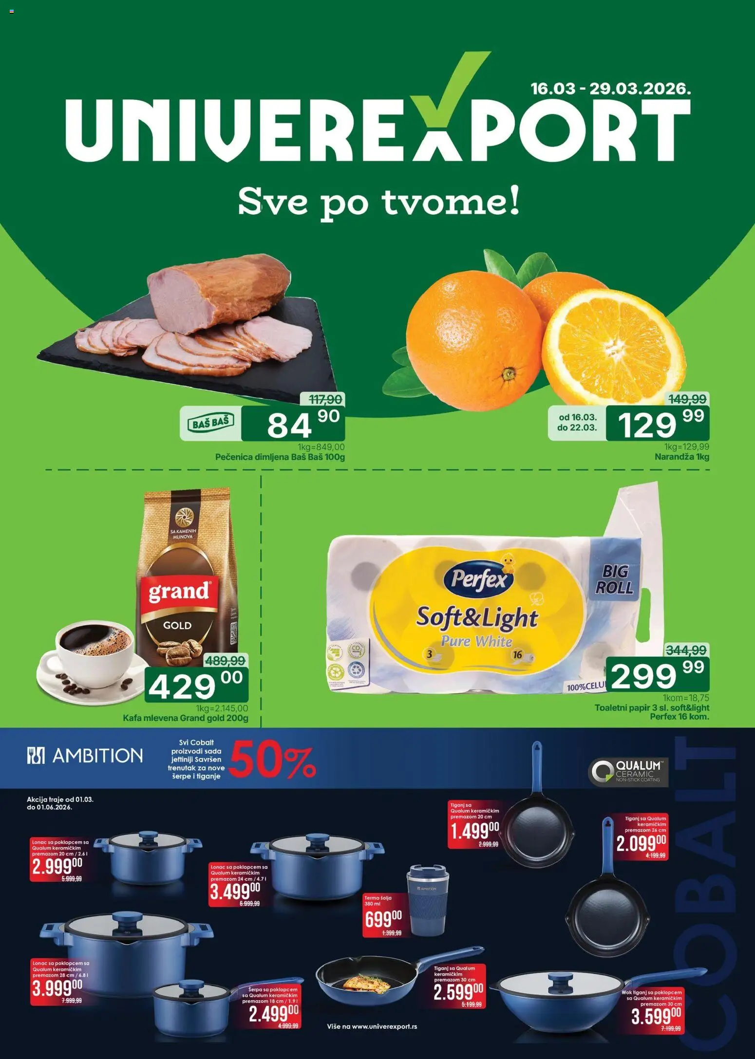 Pregled Univerexport kataloga - važi od 16.03.2026