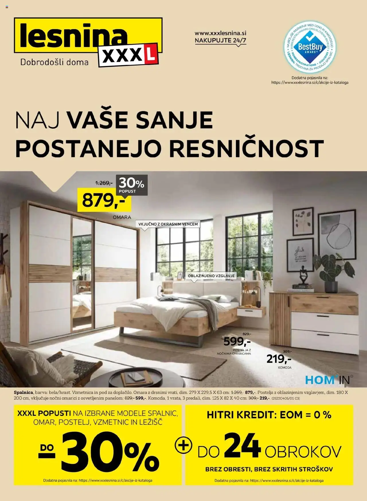 XXXL Lesnina Katalog naj vaše sanje postanejo resničnost od 19.08.2025 - aktualna ponudba - stran 1