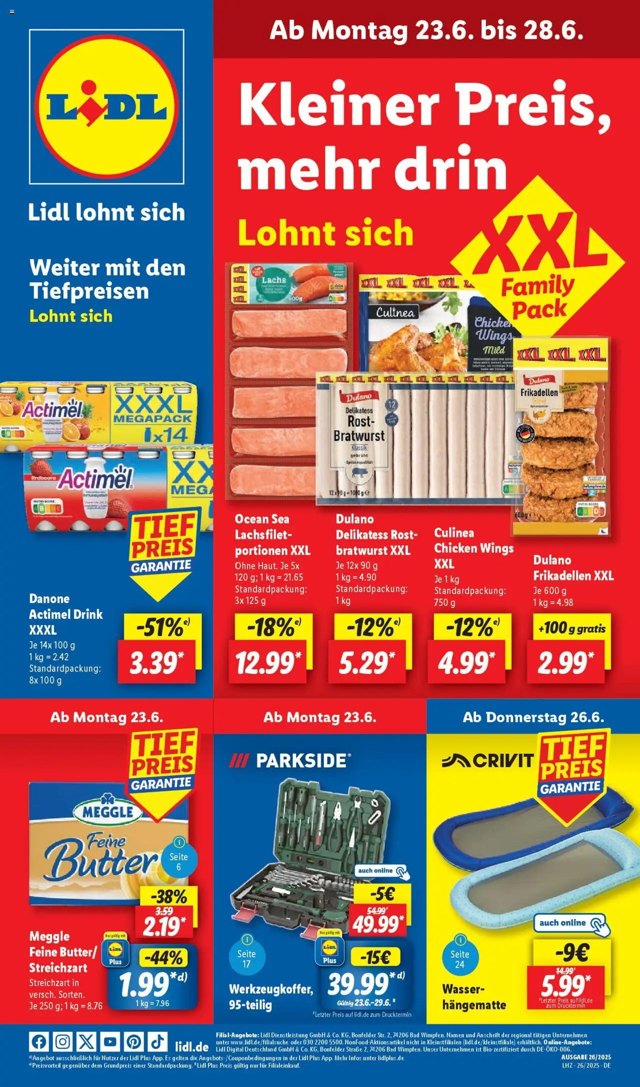 LIDL Prospekt ab Montag 23.06.2025 > Prospekt