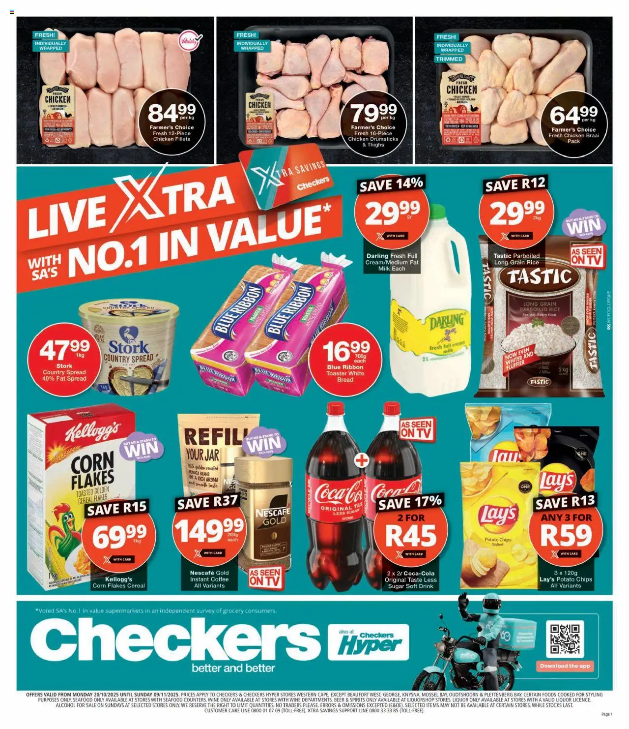 Checkers Western Cape - October Month-End Promotion 20/10 - 09/11/2025 >> Catalogue
