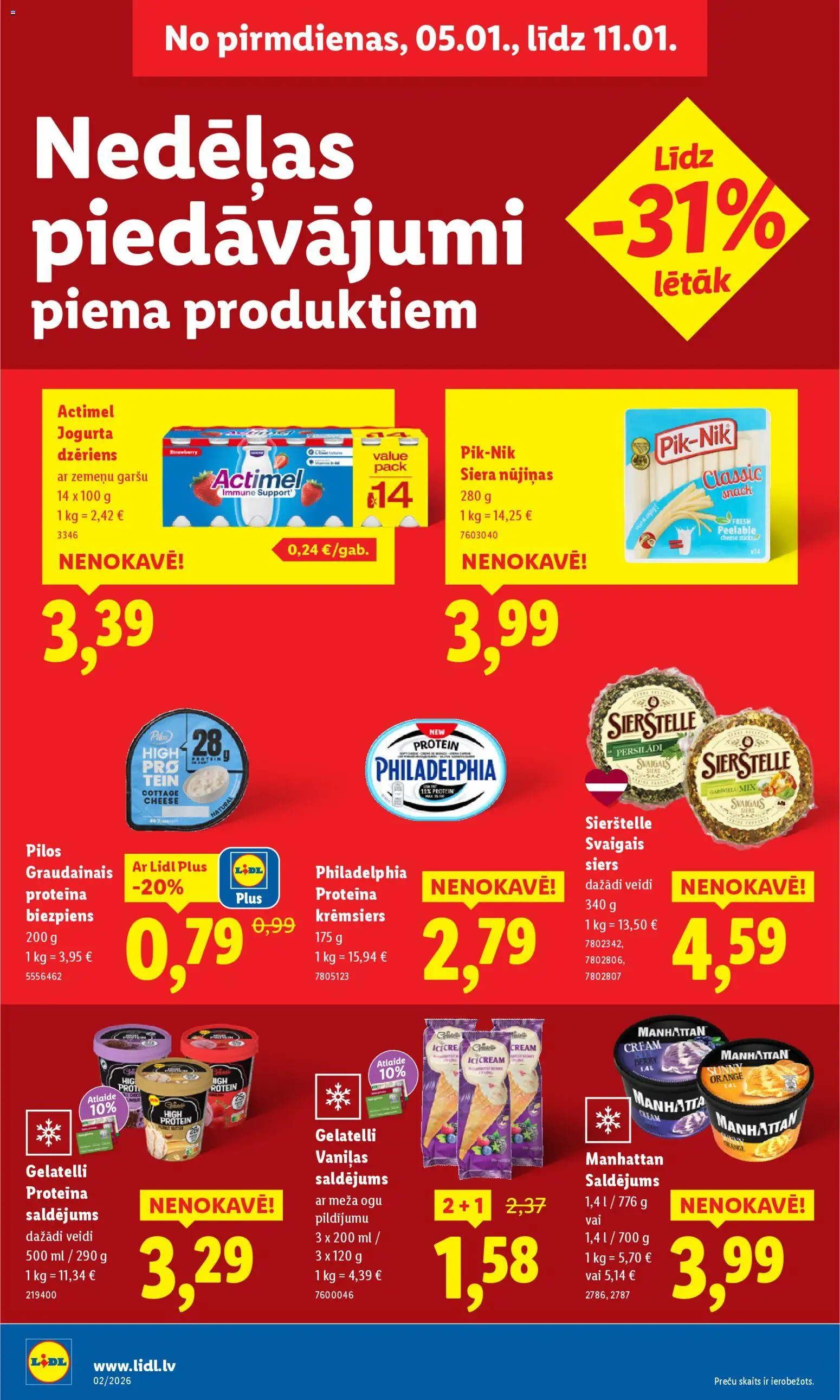 Skatīt Lidl akciju bukletu, derīgs no 2026.01.05
