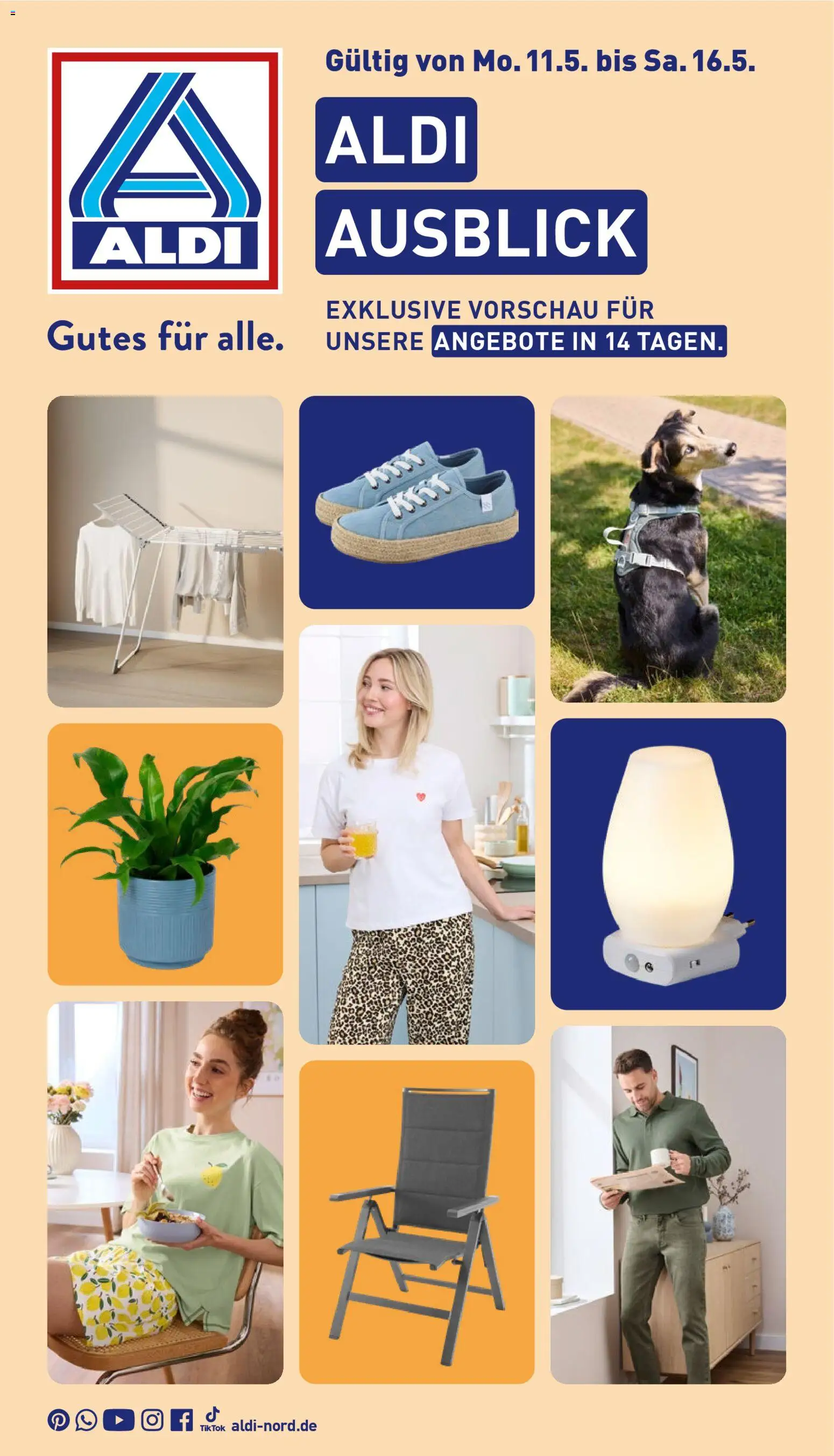 Vorschau von dem Prospekt des Geschäftes Aldi, gültig ab dem 11.05.2026