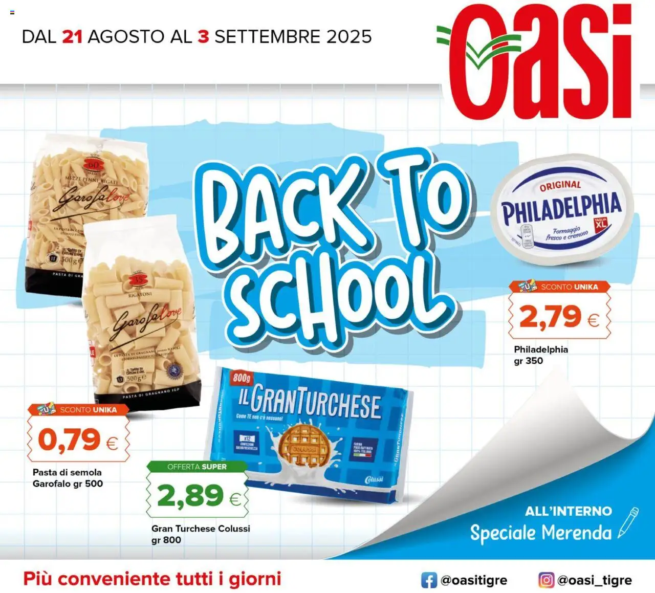 Volantino Oasi valido da 21/08/2025 numero di pagina 1