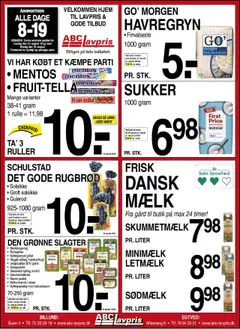 Eksempel på tilbudsavis Tilbudsavis fra butik Abc Lavpris gyldig fra 13/08/2025