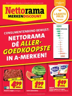 Voorbeeld van Black Friday kennisgeving van winkel Nettorama geldig vanaf 28-07-2025