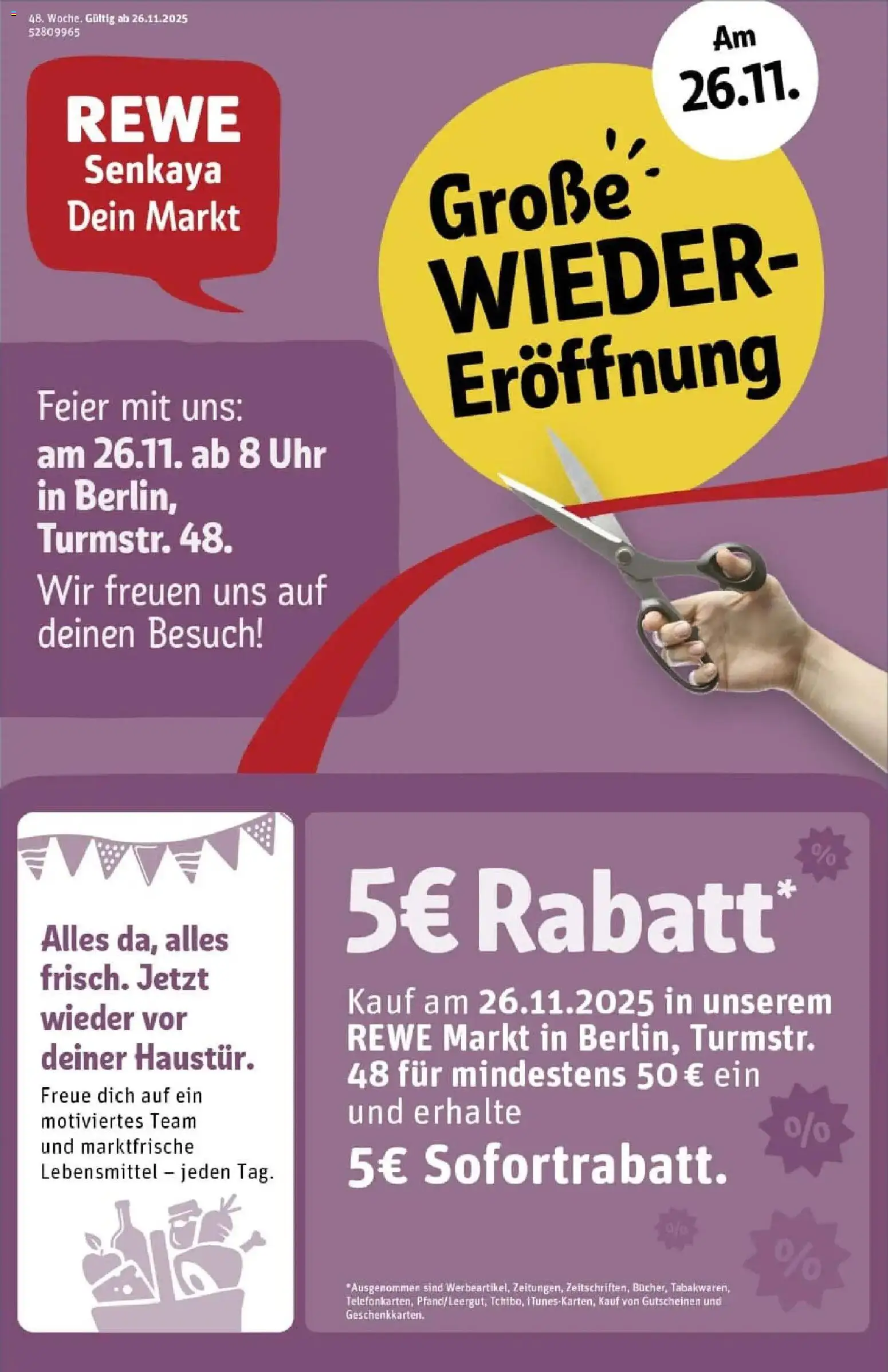 Vorschau von dem Prospekt des Geschäftes Rewe, gültig ab dem 23.11.2025