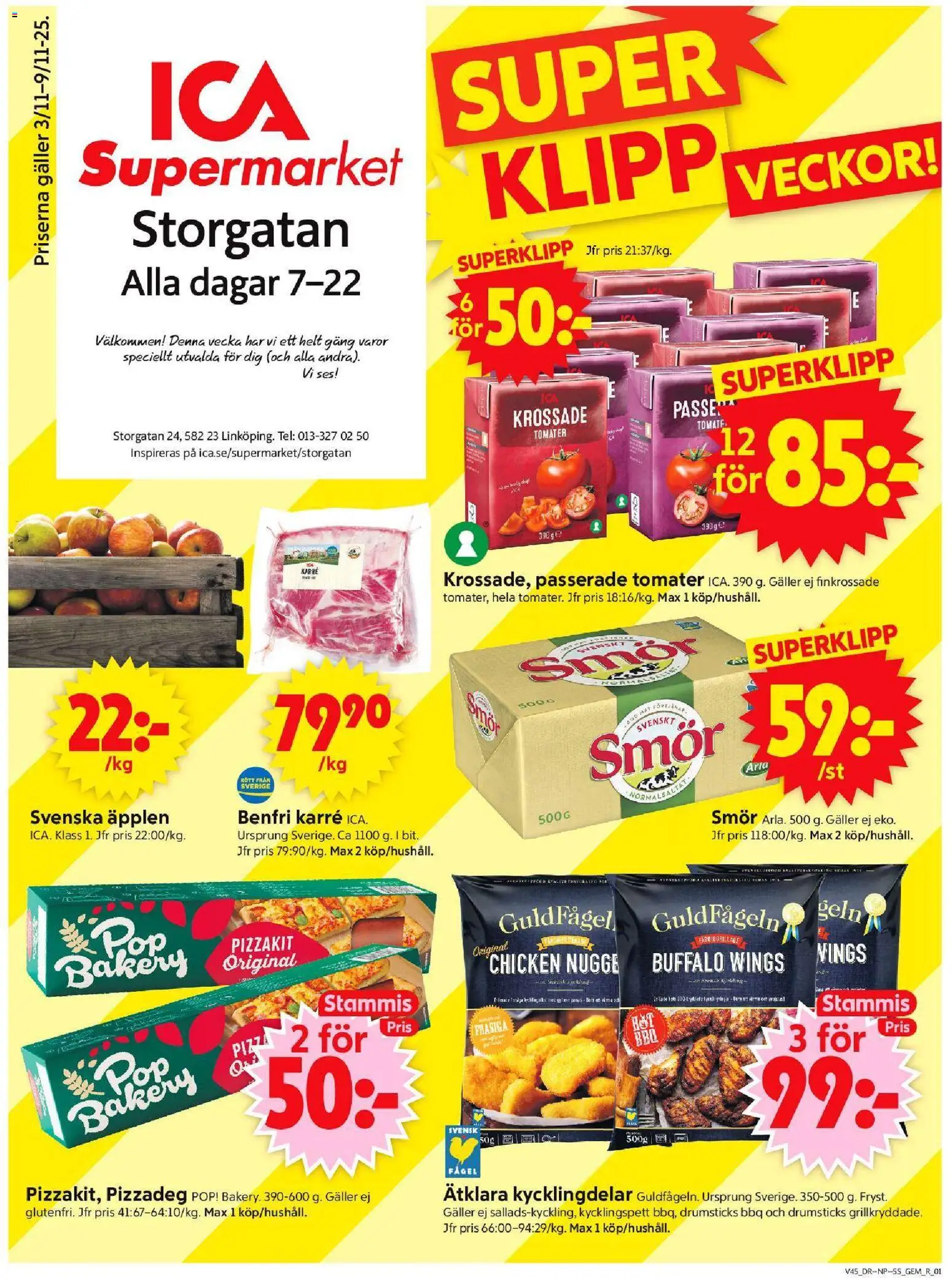 Förhandsgranska reklamblad Linköping från butik ICA Supermarket gäller från 03/11/2025