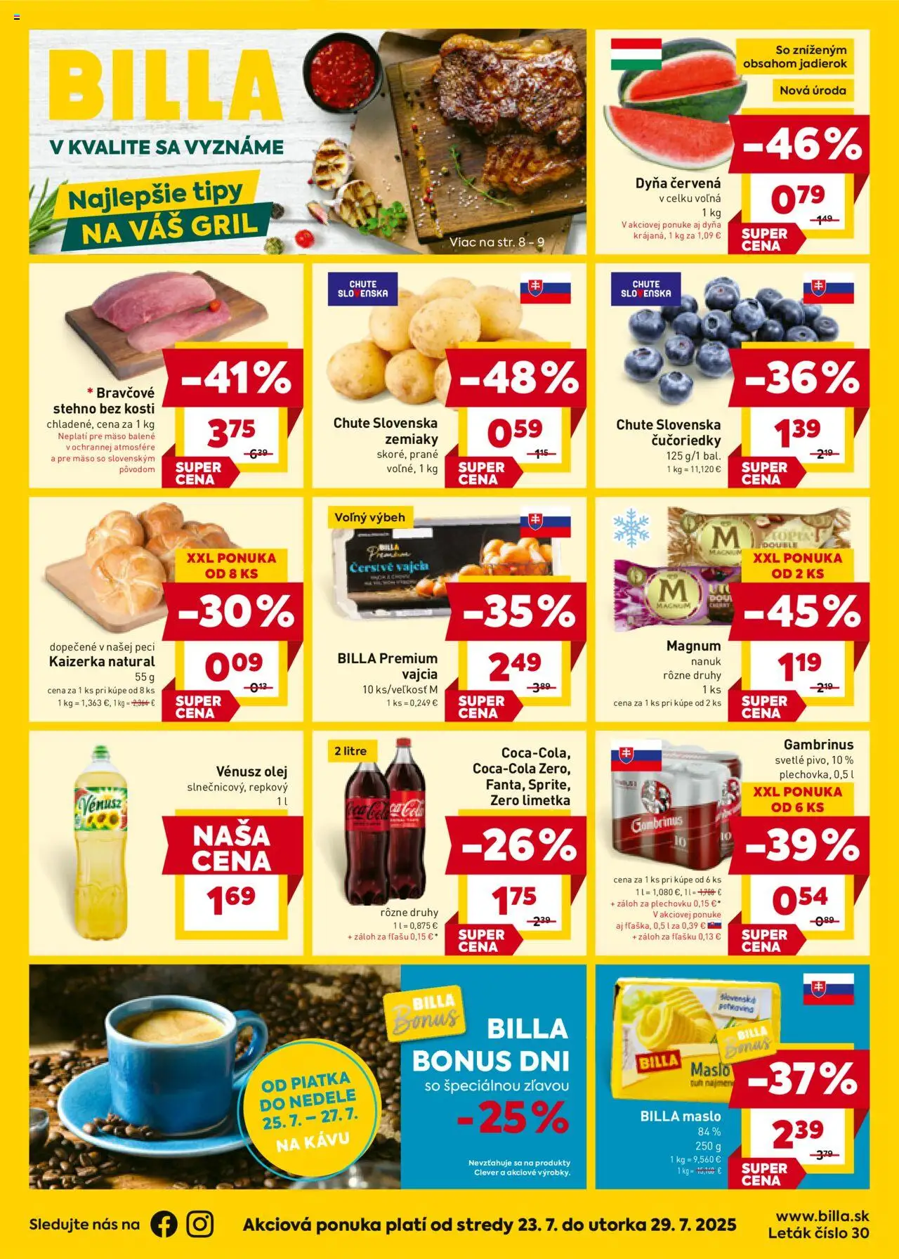 Billa leták od 23.07.2025 > Akčná ponuka online