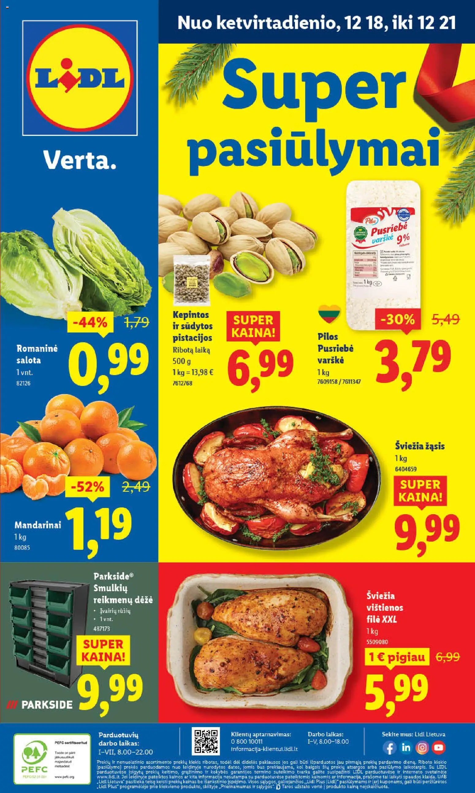 LIDL parduotuvės leidinio Leidinys galiojančio nuo 2025.12.18 peržiūra