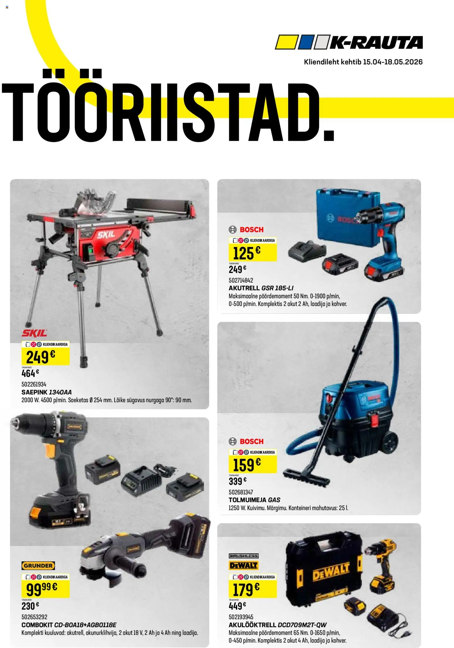 K-Rauta kliendilehe eelvaade alates 15.04.2026