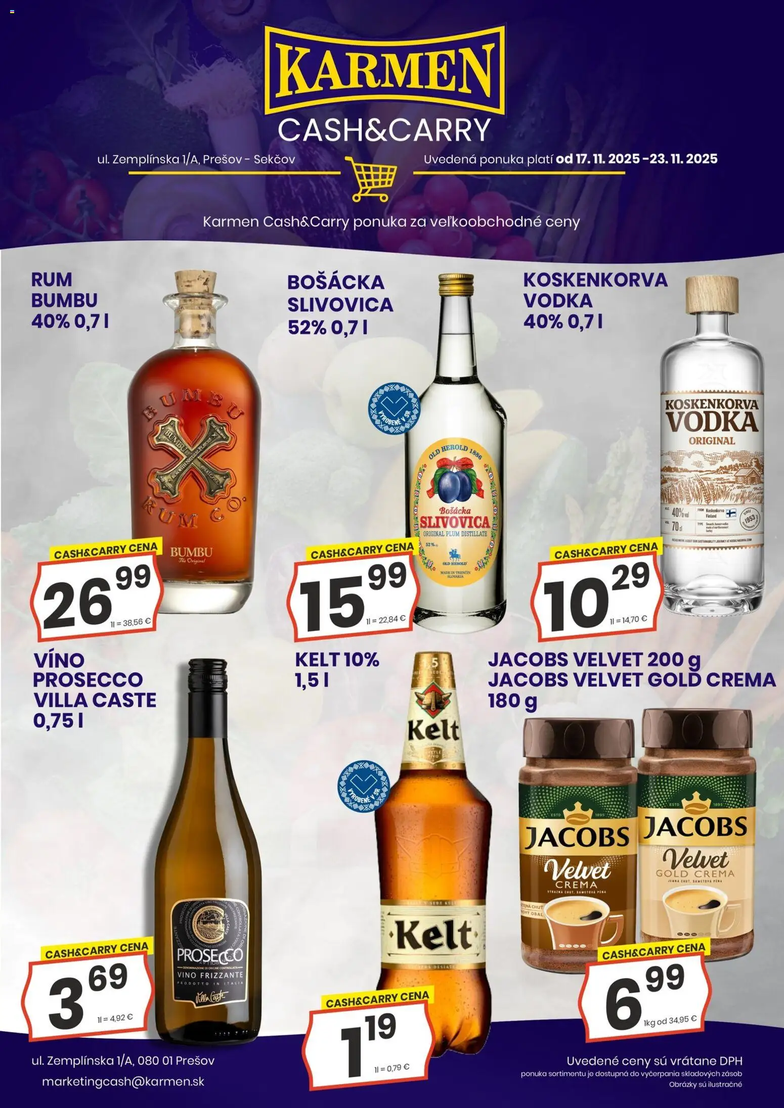 Náhľad KARMEN CBA letáku platného od 17.11.2025