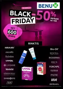 BENU parduotuvės leidinio Black Friday galiojančio nuo 2025.11.17 peržiūra