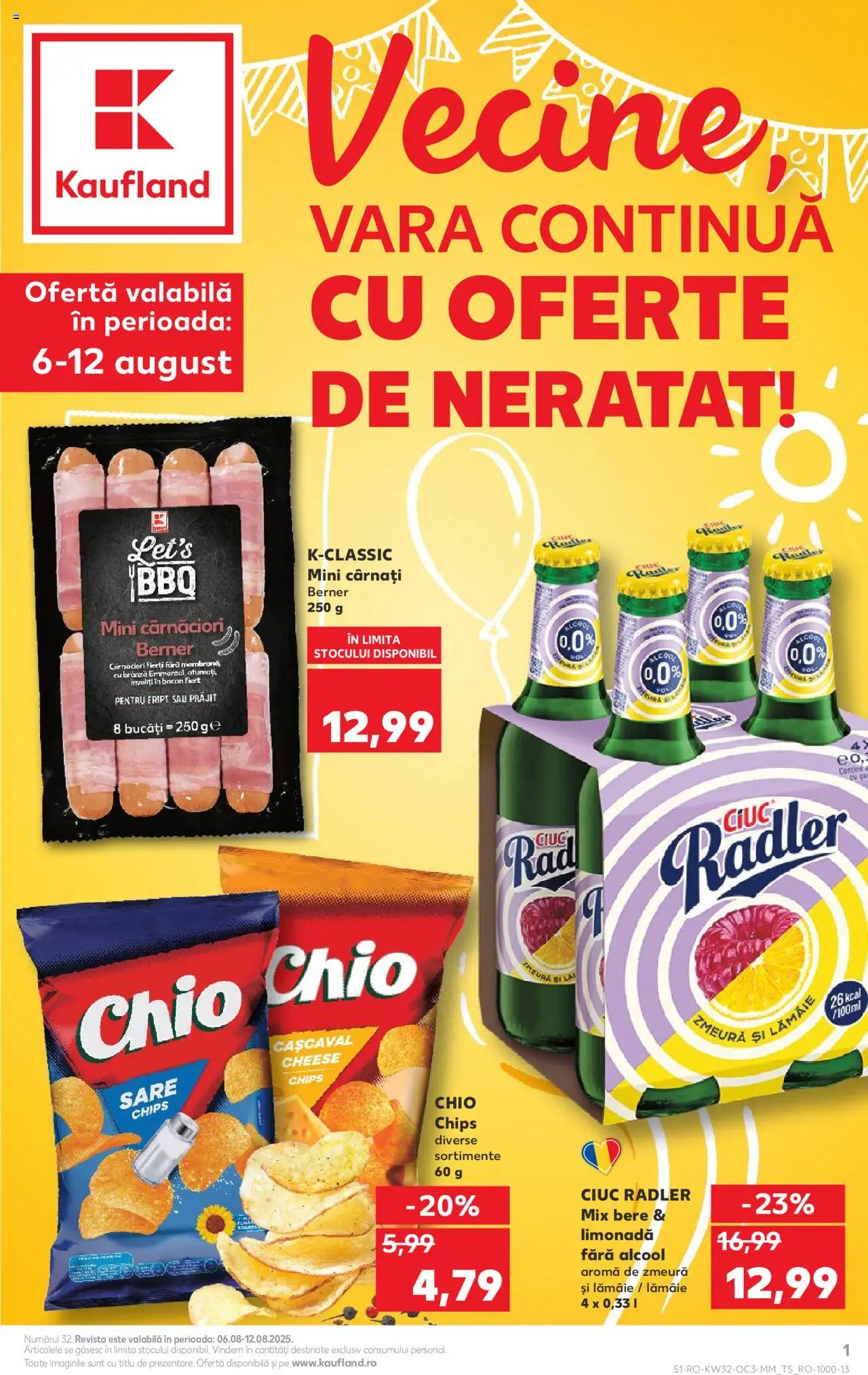 Kaufland RO aktuális szórólap, érvényes 2025.08.06.-től - 1 oldal