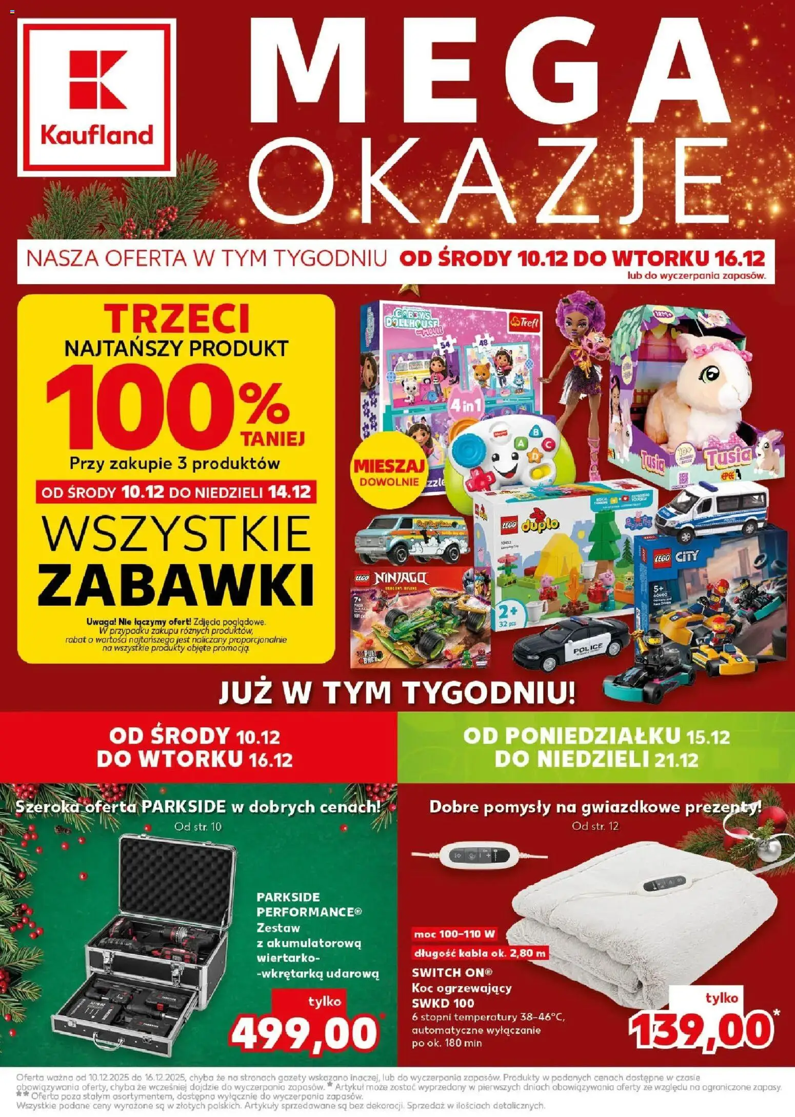 Pogląd gazetki "Mega okazje" ze sklepu Kaufland ważnej od 10.12.2025