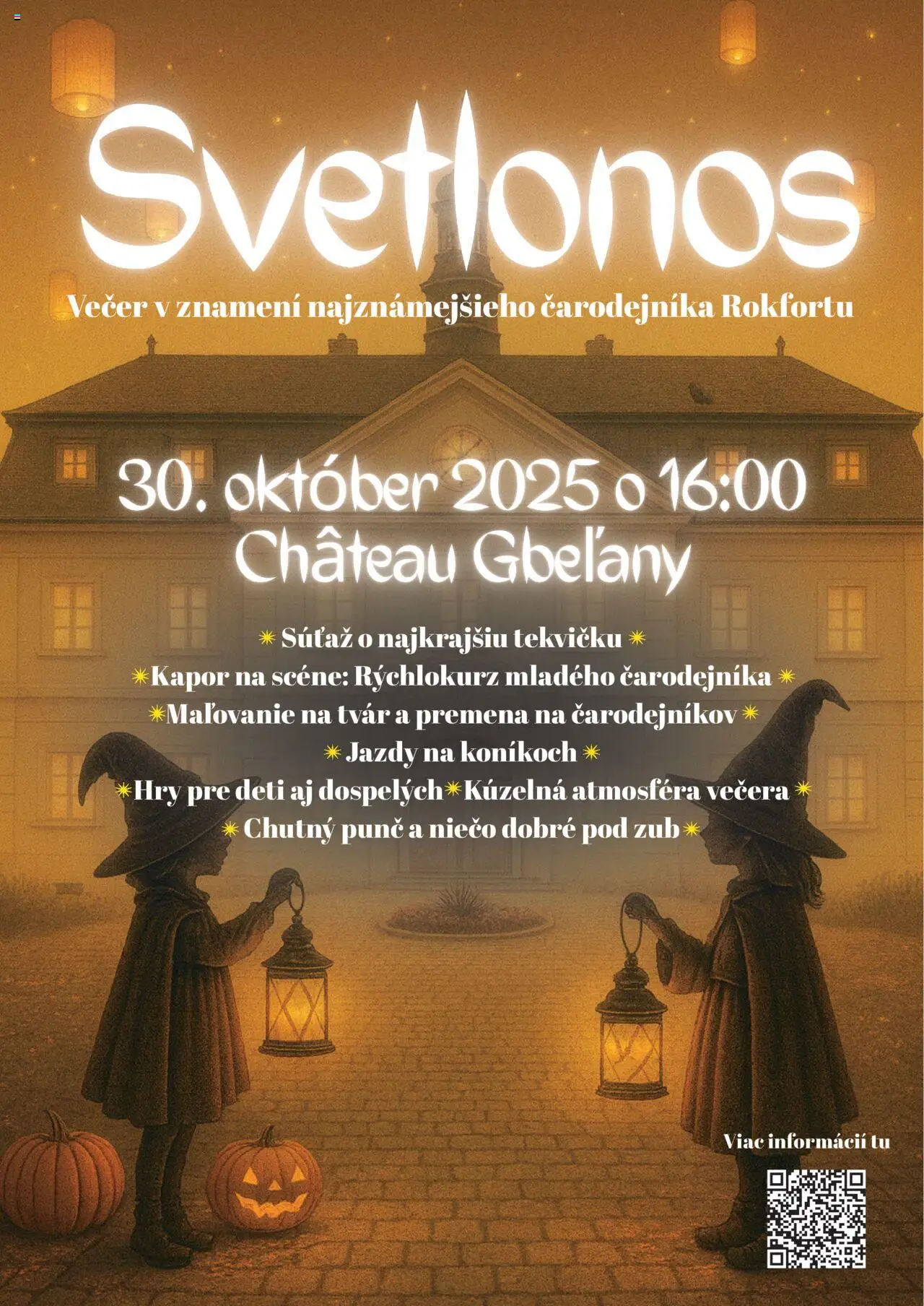 Chateau Gbeľany Svetlonos 2025 (30.10. - 30.10.2025) - Akčná ponuka