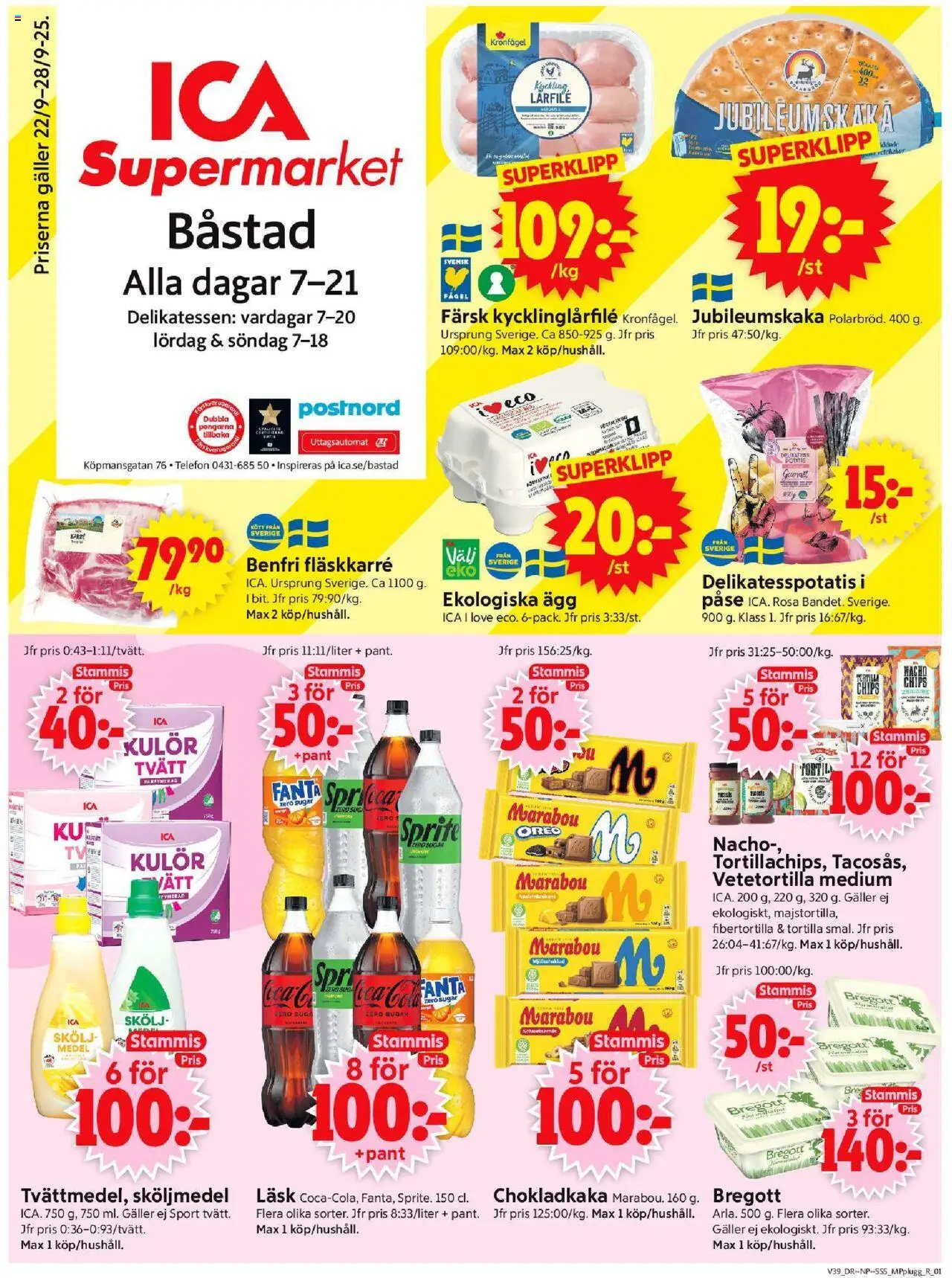 Båstad är giltig 22/09 2025 > Veckans Erbjudanden gäller från 22/09/2025 till 28/09/2025 sidnummer 1