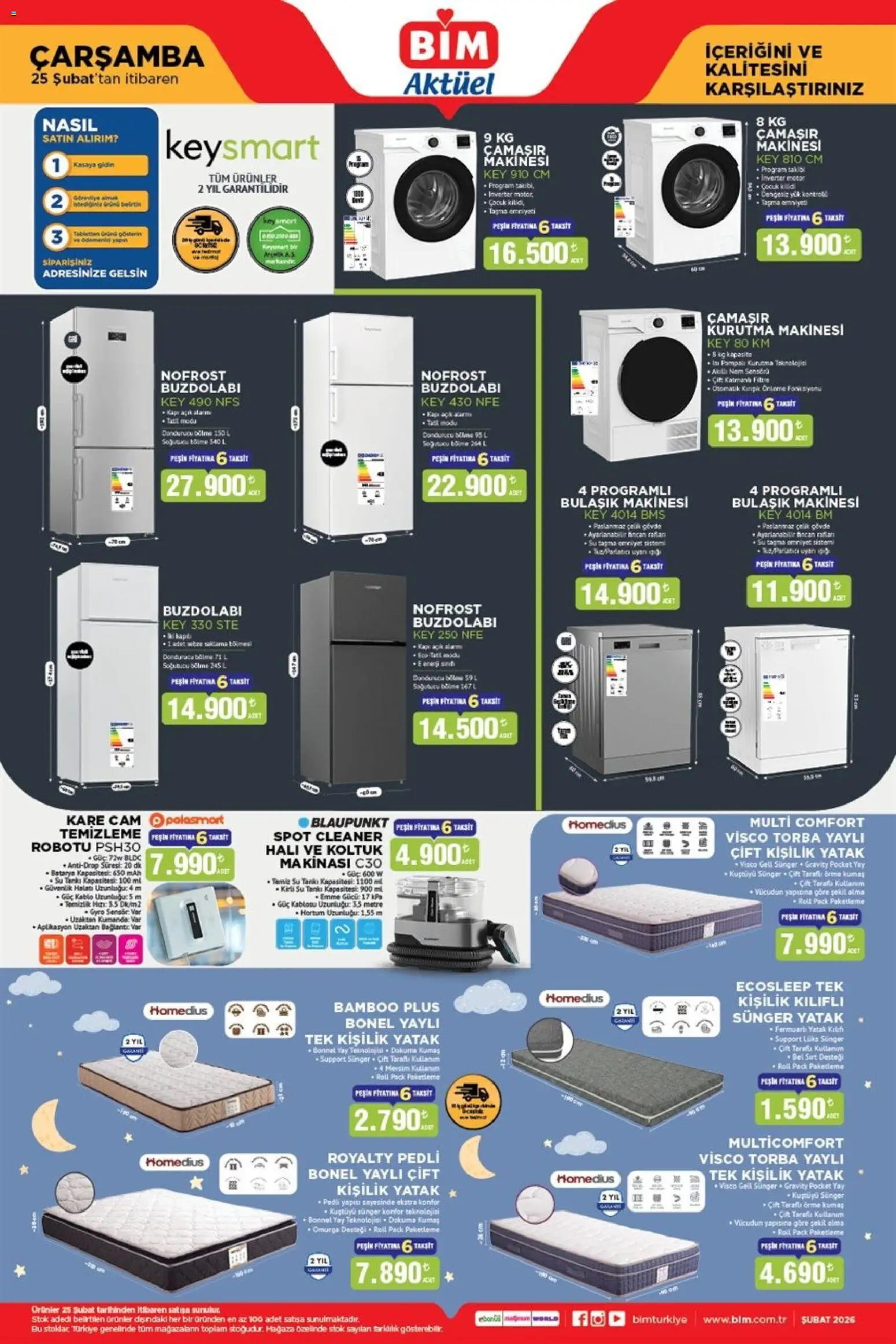 BİM Katalog Çarşamba 25.02.2026 - Broşürünün önizlemesi
