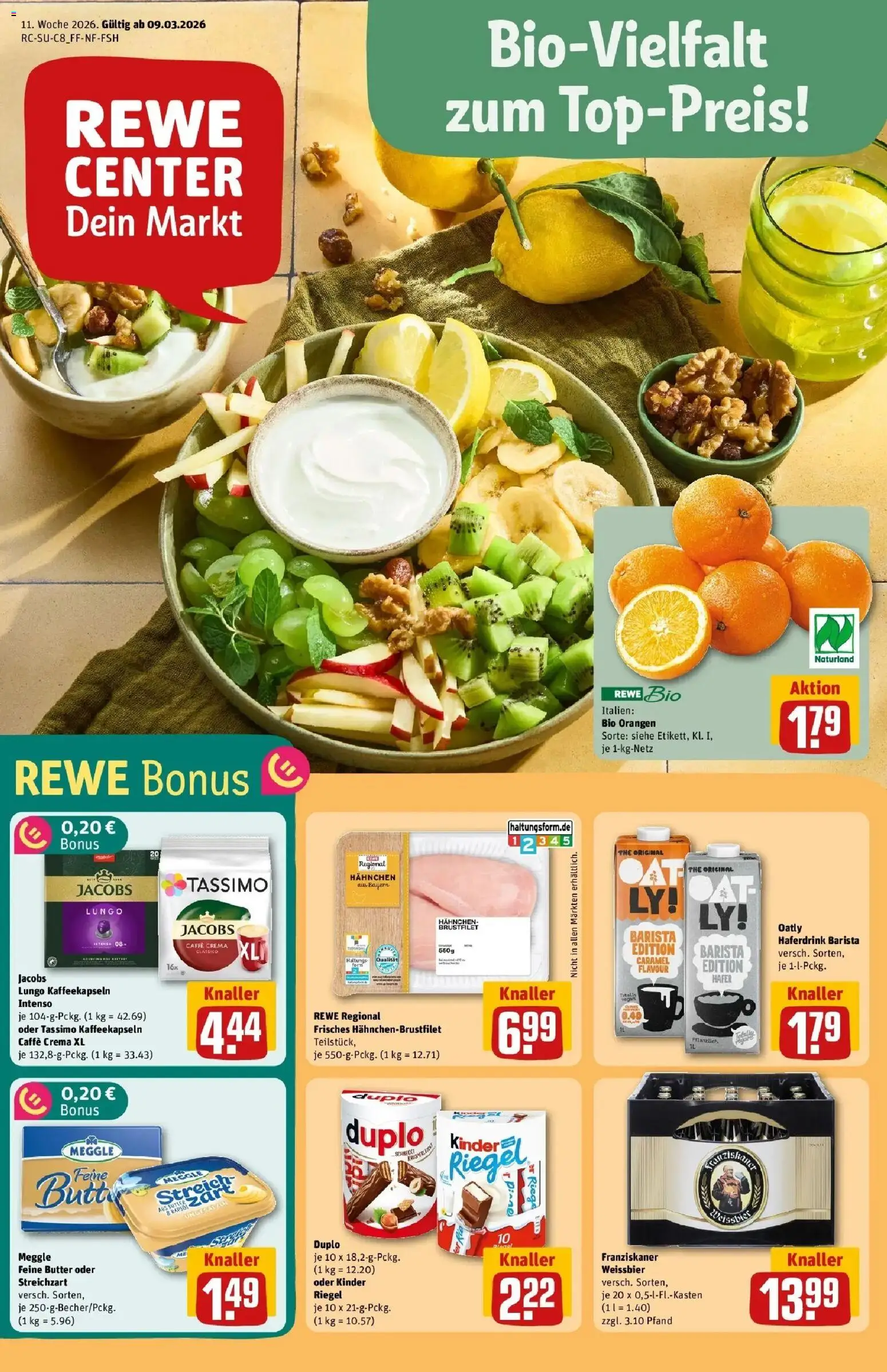 Vorschau von dem Prospekt des Geschäftes Rewe, gültig ab dem 09.03.2026