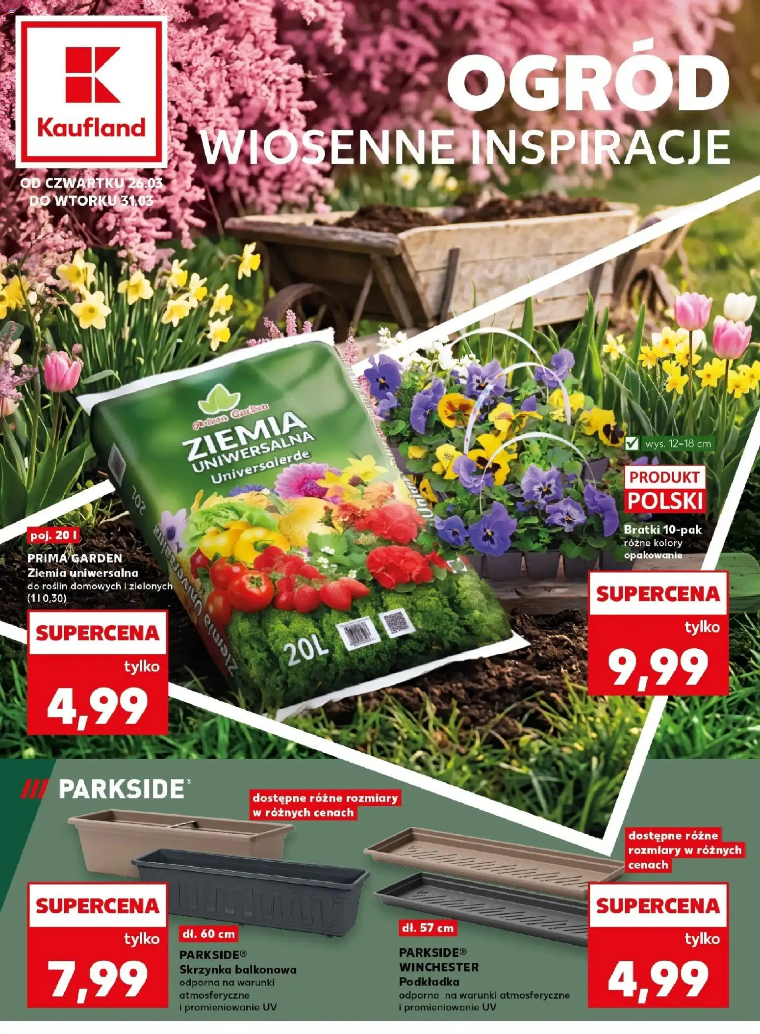 Pogląd gazetki "Kaufland gazetka - Ogród" ze sklepu Kaufland ważnej od 26.03.2026