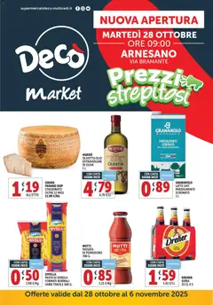 Anteprima dell'opuscolo Volantino Market - Arnesano dal negozio Decò valido da 28/10/2025