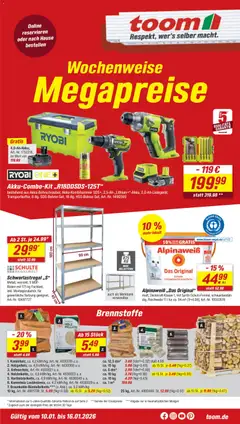 Vorschau von dem Prospekt des Geschäftes Toom Baumarkt, gültig ab dem 10.01.2026