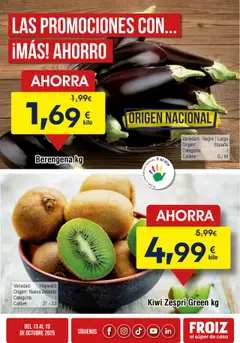 Vista previa del folleto de la tienda Froiz válido desde el 13/10/2025 